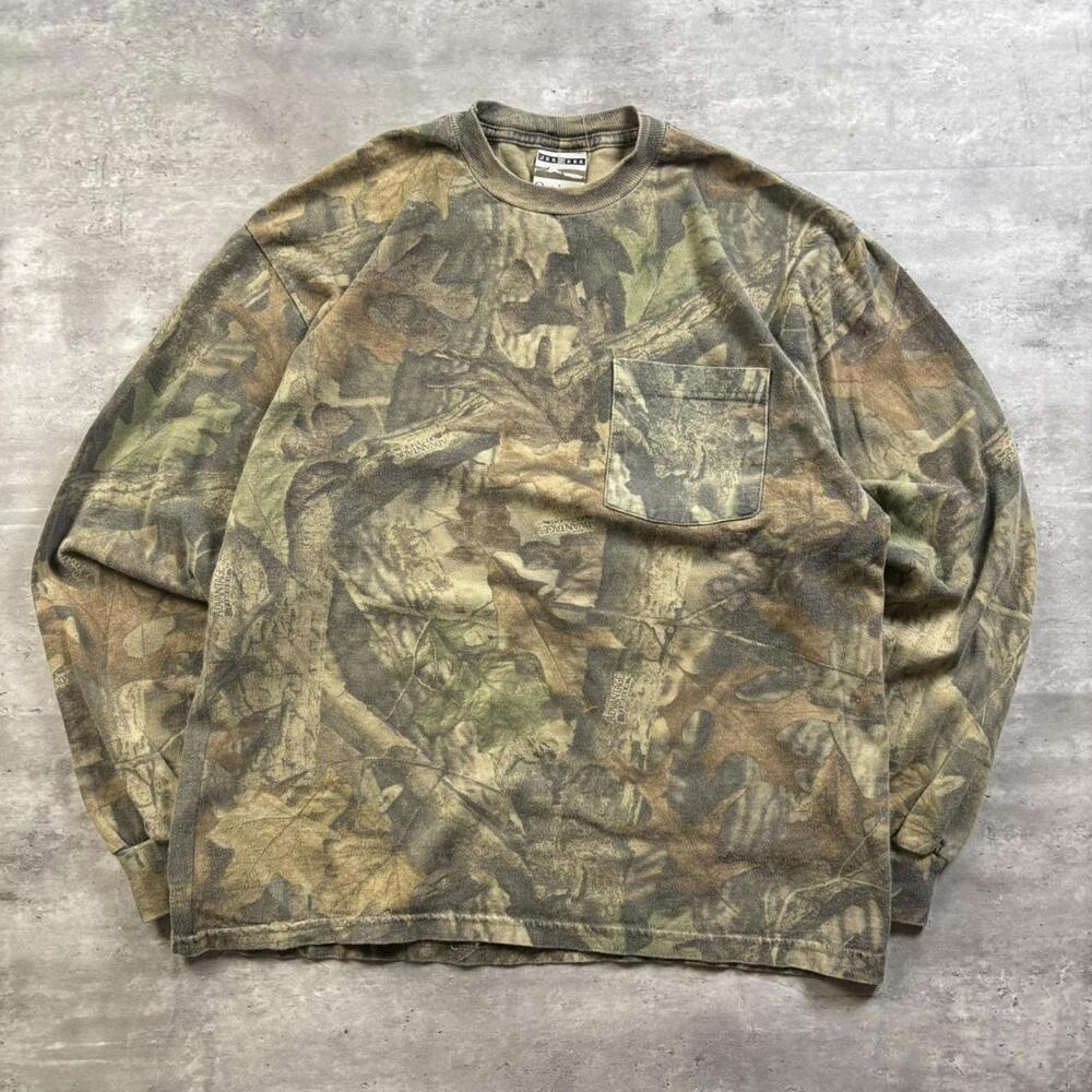 Vintage 90’s Jerzees Outdoors Realtree Camo Long Sleeve